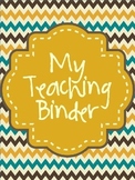 Teaching Binder cover pages