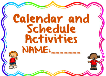 Preview of Teaching Calendar sklls and Personal Scheduling-Activity Set