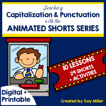 Preview of Teaching Capitalization and Punctuation with Animated Shorts