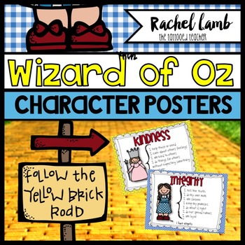 Preview of Teaching Character Education with Oz! posters and organizers