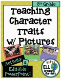 Teaching Character Traits with Pictures, 5th Grade word list