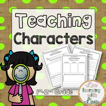 Characters by Love Learning with Liana | Teachers Pay Teachers