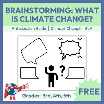 Preview of Teaching Climate Change | Activity with Worksheet | Gr. 3-5