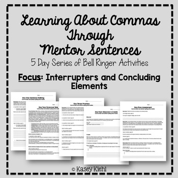 Preview of Teaching Commas Through Mentor Sentences: Interrupters and Concluding Elements