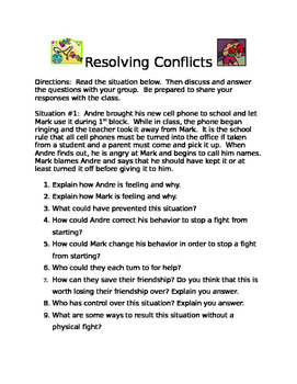 Preview of Teaching Conflict Resolution Skills