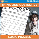 5 Deductive Reasoning Logic Puzzles – Activities for 3rd, 