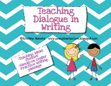 Teaching Dialogue in Writing {Freebie!}