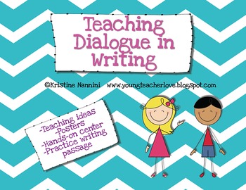 Preview of Teaching Dialogue in Writing {Freebie!}