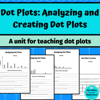 Preview of Teaching Dot Plots Mini Unit: Analyzing and Creating Dot Plots