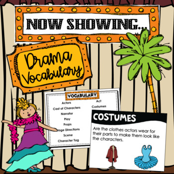 Preview of Drama/Play Vocabulary Word Wall