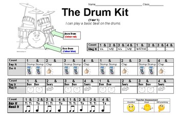 Mengajar Drum Kit Beginner BeatsMengajar Drum Kit Beginner Beats  