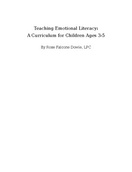 Preview of Teaching Emotional Literacy: A Curriculum for Children Ages 3-5