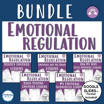 Preview of Teaching Emotional Regulation Skills | SEL | Lesson BUNDLE