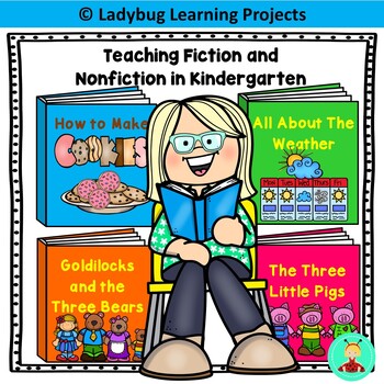 Preview of Teaching Fiction and Nonfiction in Kindergarten {Ladybug Learning Projects}