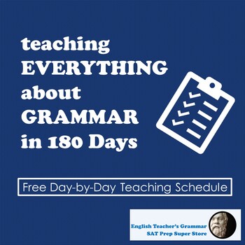 Preview of Teaching Grammar: 180 Day Plan for Teachers