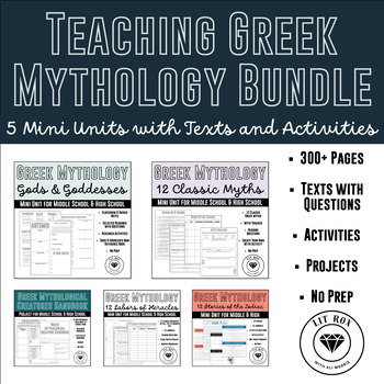 Preview of Teaching Greek Mythology: ELA Unit for Middle & High School NO PREP!