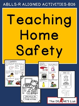 Preview of VISUAL SUPPORTS Teaching Home Safety Activities (Sequencing, Sorting, Tracing)