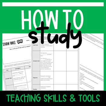 Preview of Study Skill Kit for Teaching Students How to Study