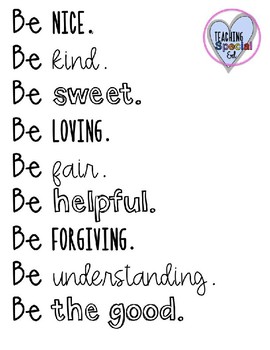 Teaching Kindness - Poster, Banners, Titles, and Sticky Notes | TpT