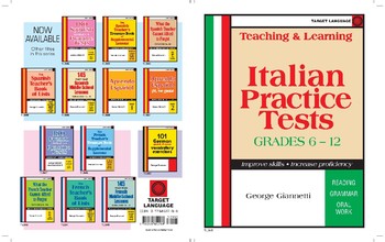 Preview of Teaching & Learning - Italian Practice Tests, Grades 6-12