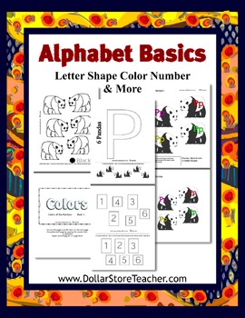 Preview of Teaching Letter P with the Basic Preschool Curriculum - Color Number & More