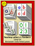 Teaching Letters & Numbers - Montessori 3-Period Lesson + 