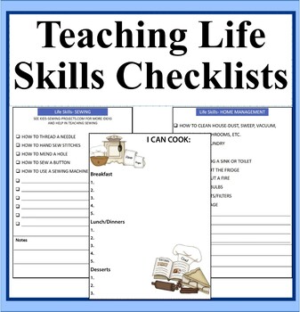 Preview of Teaching Life Skills Checklists and Resources