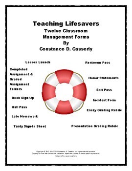 Preview of Teaching Lifesavers-Twelve Classroom Management Forms