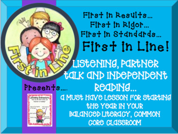 Preview of Teaching Listening Behavior, Partner Talks, and Independent Reading