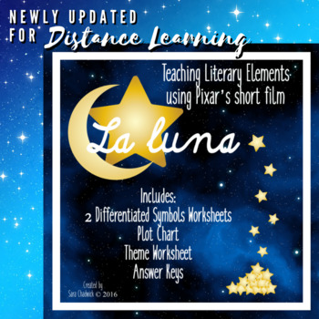 Preview of Literary Elements Using Pixar's Animated Short Film - La Luna DISTANCE LEARNING