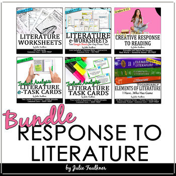 Preview of Teaching Literature BUNDLE, Printable and Digital Resources