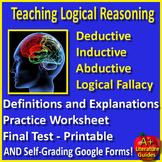 Teaching Logical Reasoning - Deductive, Inductive, Abducti