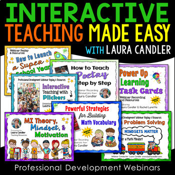 Preview of Interactive Teaching Made Easy PD Webinars Bundle
