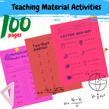 Preview of Teaching Material Activities, and Worksheets Simple Fraction Activities