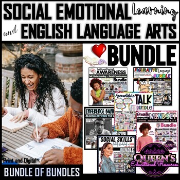 Preview of Social Emotional Learning and English Language Arts Mega Bundle