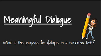 Preview of Teaching Meaningful Dialogue for Narrative Writing