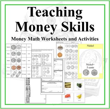 Preview of Teaching Money Skills- Workbook on Money Math Skills