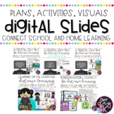 Kindergarten Year Long Digital Slides Bundle | Plans, Acti