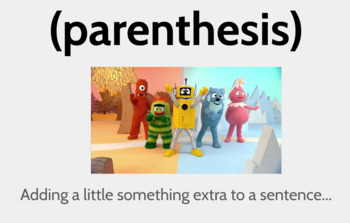 Preview of Teaching Parenthesis - The Rules with Examples
