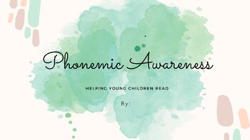 Preview of Teaching Phonemic Awareness Powerpoint