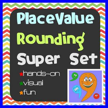 Preview of Teaching Place Value and Rounding Super Set - Comma Crew