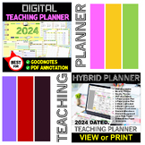Teaching Planner | Digital and Editable Template Printable
