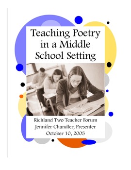 Preview of Teaching Poetry In A Middle School