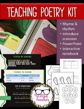 Preview of Teaching Poetry Kit- Rhyme, Rhythm, & Scansion