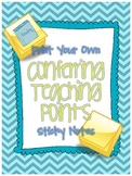 Teaching Point Printable Sticky Notes for Readers Workshop