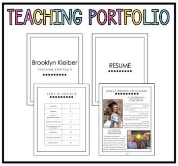 Preview of Teaching Portfolio