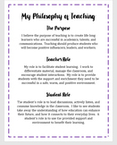 Teaching Portfolio-My Philosophy