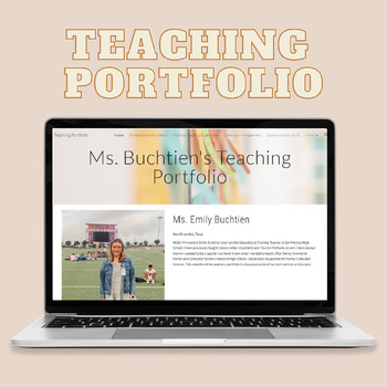 Preview of Teaching Portfolio Summative Project