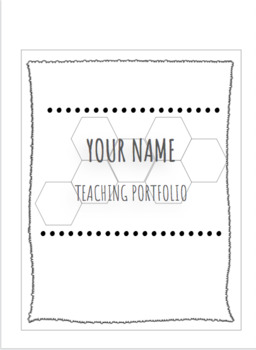 Preview of Teaching Portfolio Template