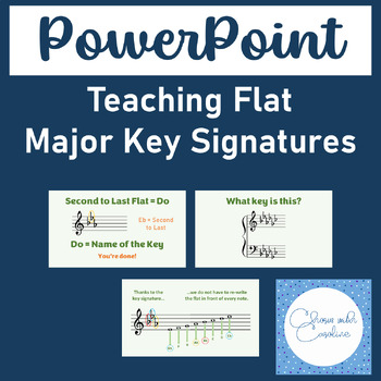 Preview of Flat Major Key Signatures - Teaching PowerPoint